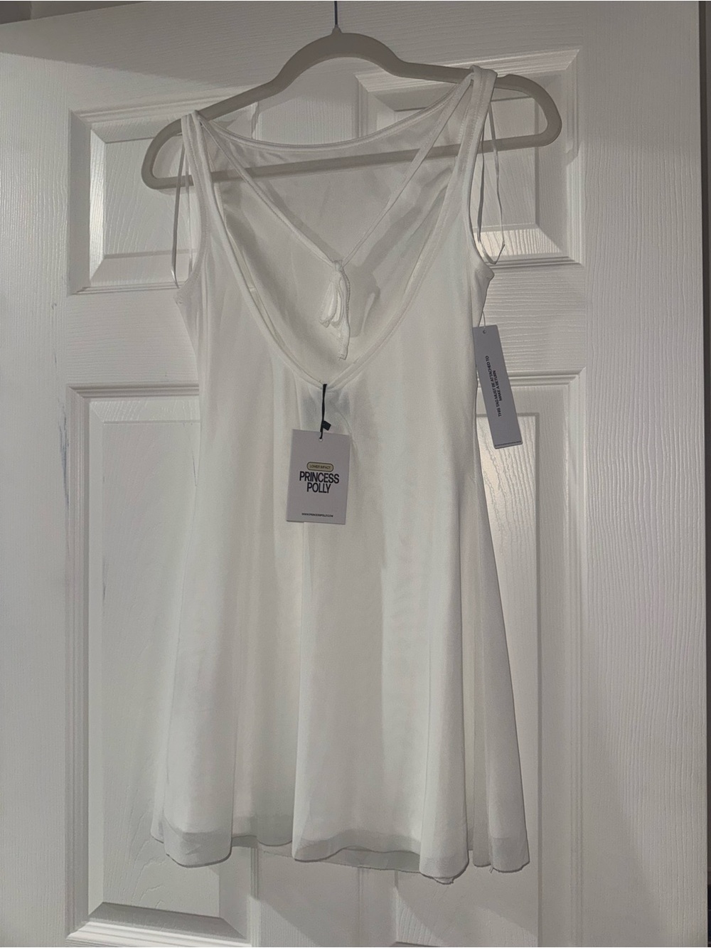 Princess Polly White Sleeveless Mini Dress - Picture 8 of 9